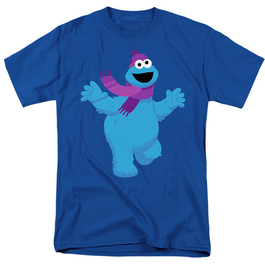 Sesame Street Furry Friends Forever! Cookie Monster Mens T Shirt Royal Blue