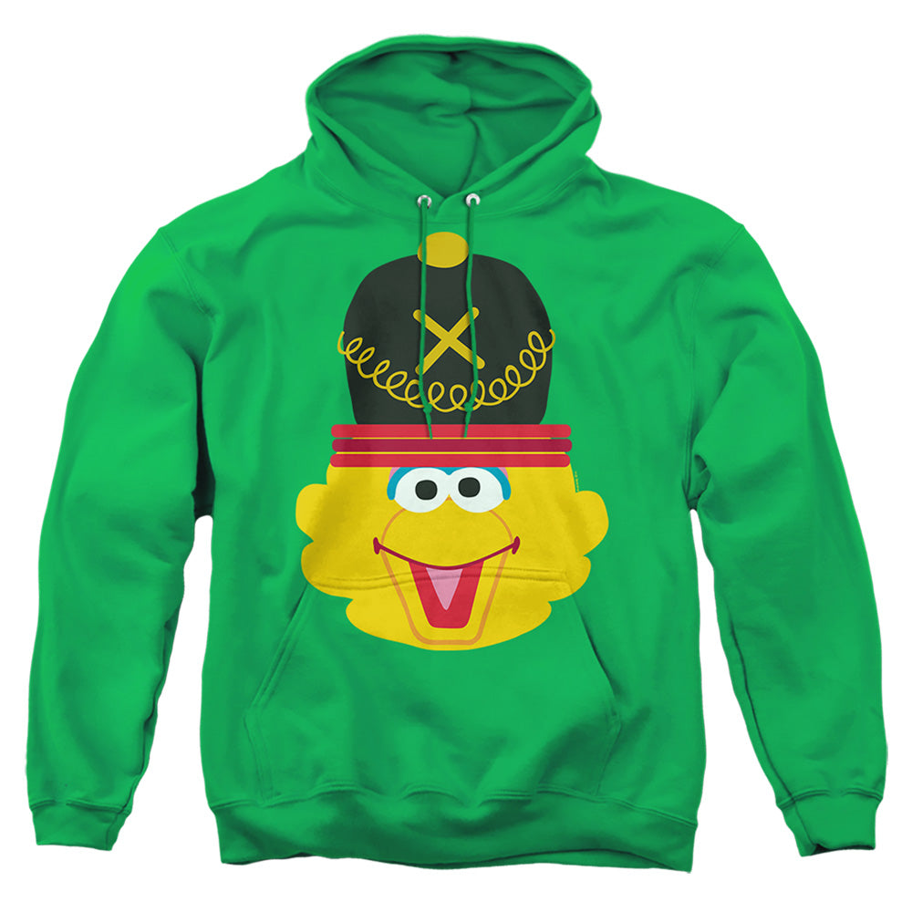 Sesame Street Christmas Nutcracker Big Bird Mens Hoodie Kelly Green