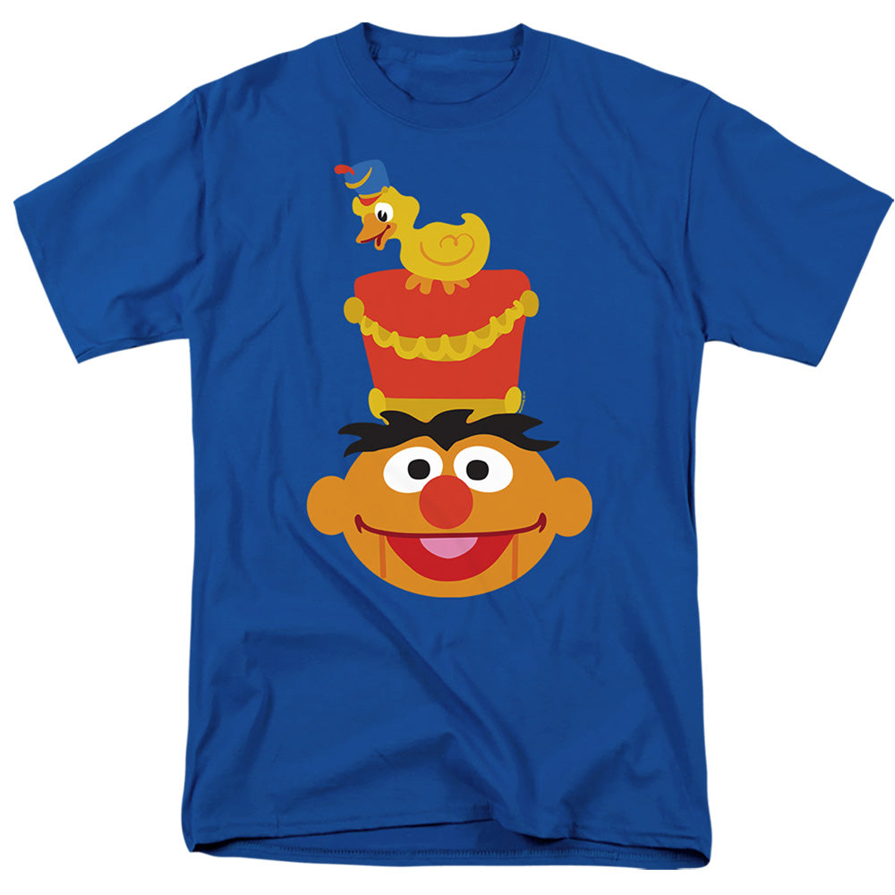 Sesame Street Christmas Nutcracker Ernie Mens T Shirt Royal Blue