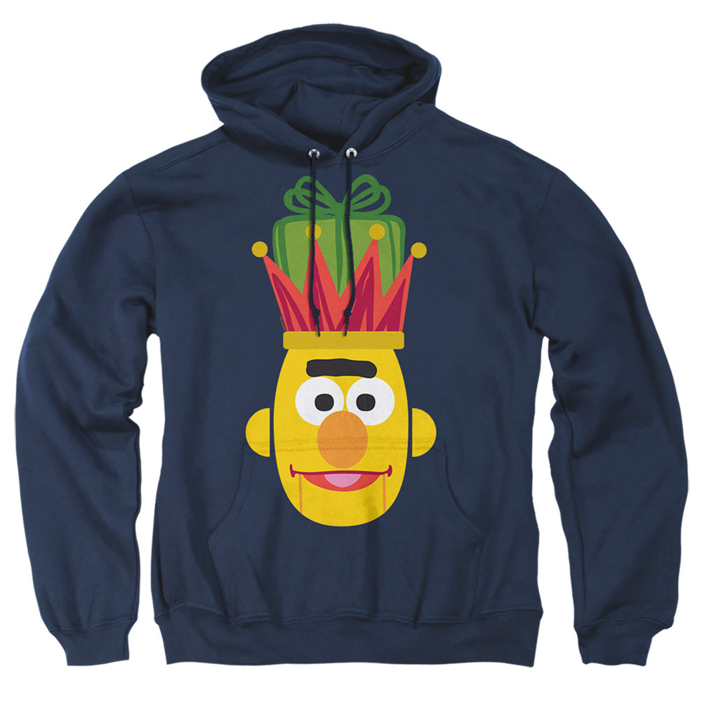 Sesame Street Christmas Nutcracker Bert Mens Hoodie Navy