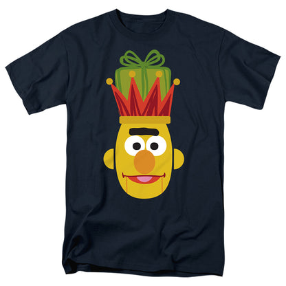Sesame Street Christmas Nutcracker Bert Mens T Shirt Navy Officially Licensed