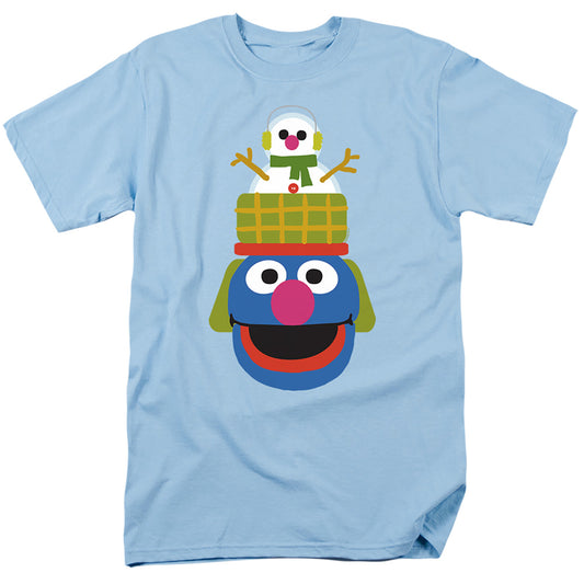 Sesame Street Christmas Nutcracker Grover Mens T Shirt Light Blue