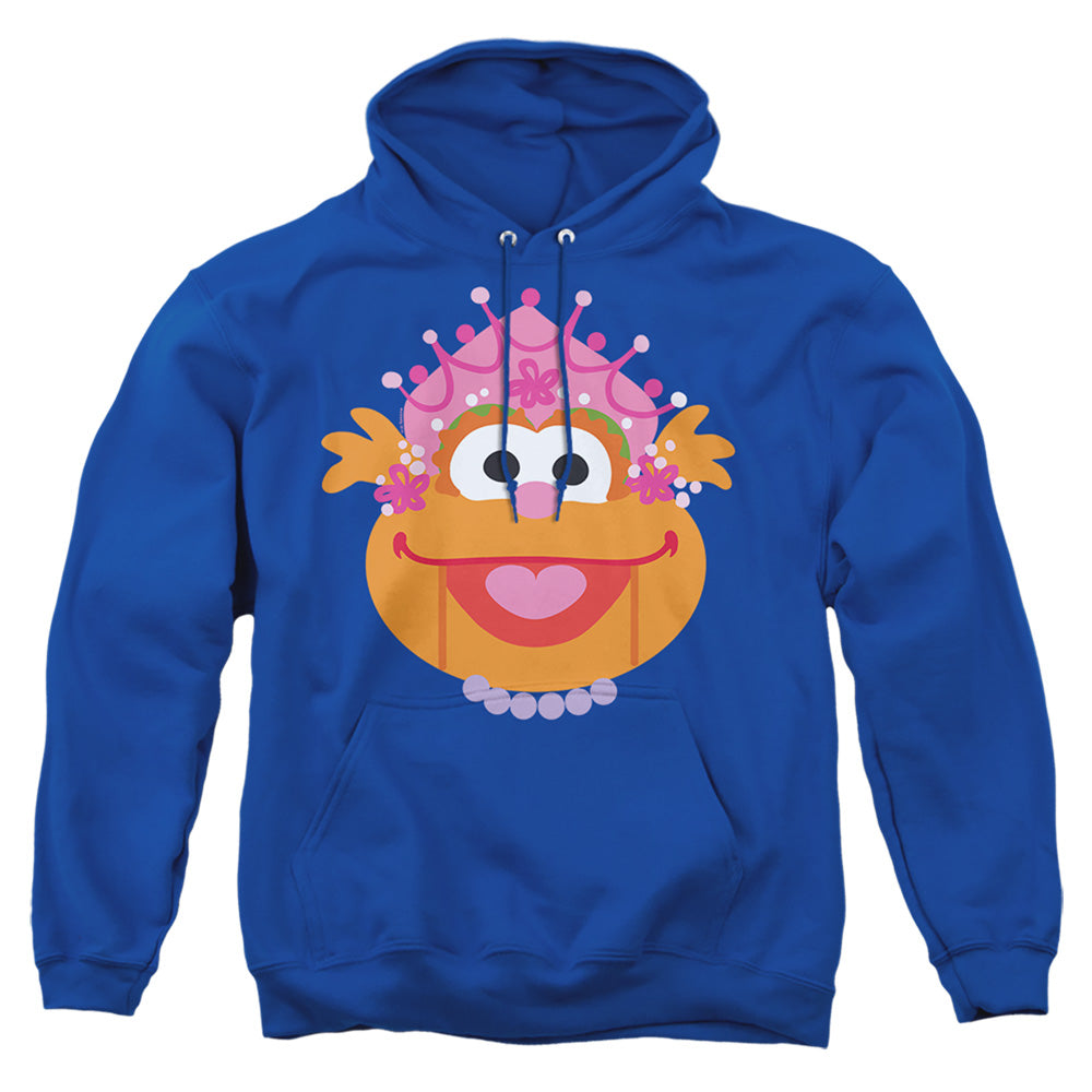 Sesame Street Christmas Nutcracker Zoey Mens Hoodie Royal Blue