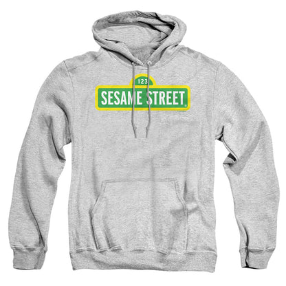 Sesame Street Logo Mens Hoodie Athletic Heather