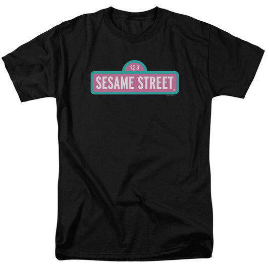 Sesame Street Alt Logo Mens T Shirt Black