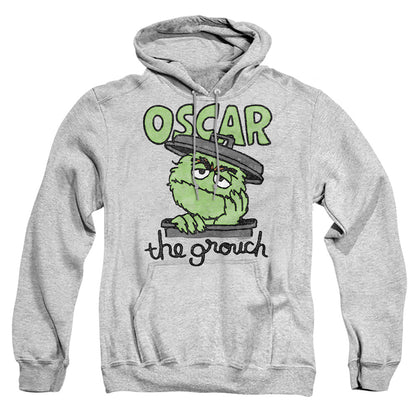 Sesame Street Canned Grouch Mens Hoodie Athletic Heather