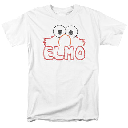 Sesame Street Elmo Letters Mens T Shirt White Officially Licensed
