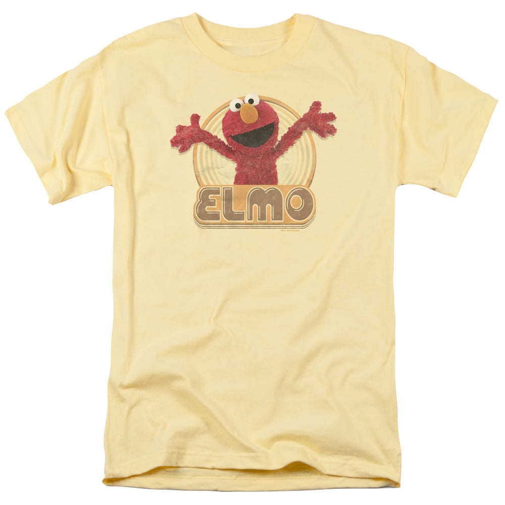 Sesame Street Elmo Iron On Mens T Shirt Banana