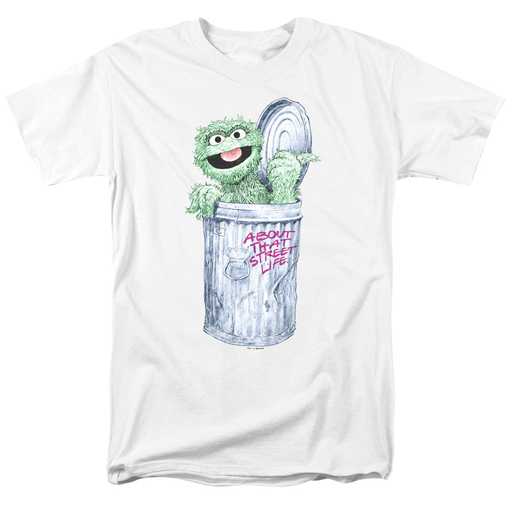 Sesame Street About That Street Life Mens T Shirt White