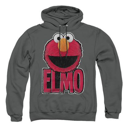 Sesame Street Elmo Ile Mens Hoodie Charcoal