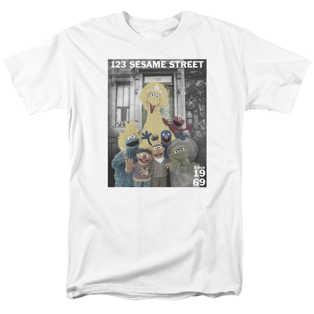 Sesame Street Best Address Mens T Shirt White