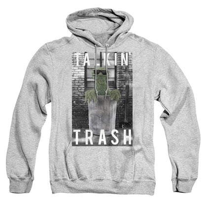 Sesame Street Talkin Trash Mens Hoodie Athletic Heather