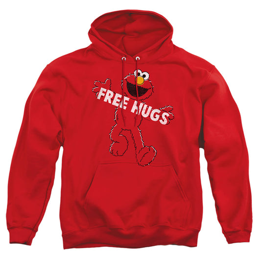 Sesame Street Free Hugs Mens Hoodie Red