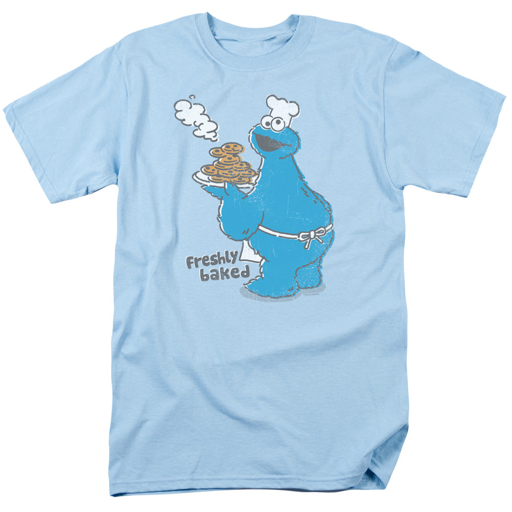 Sesame Street Freshly Baked Mens T Shirt Light Blue