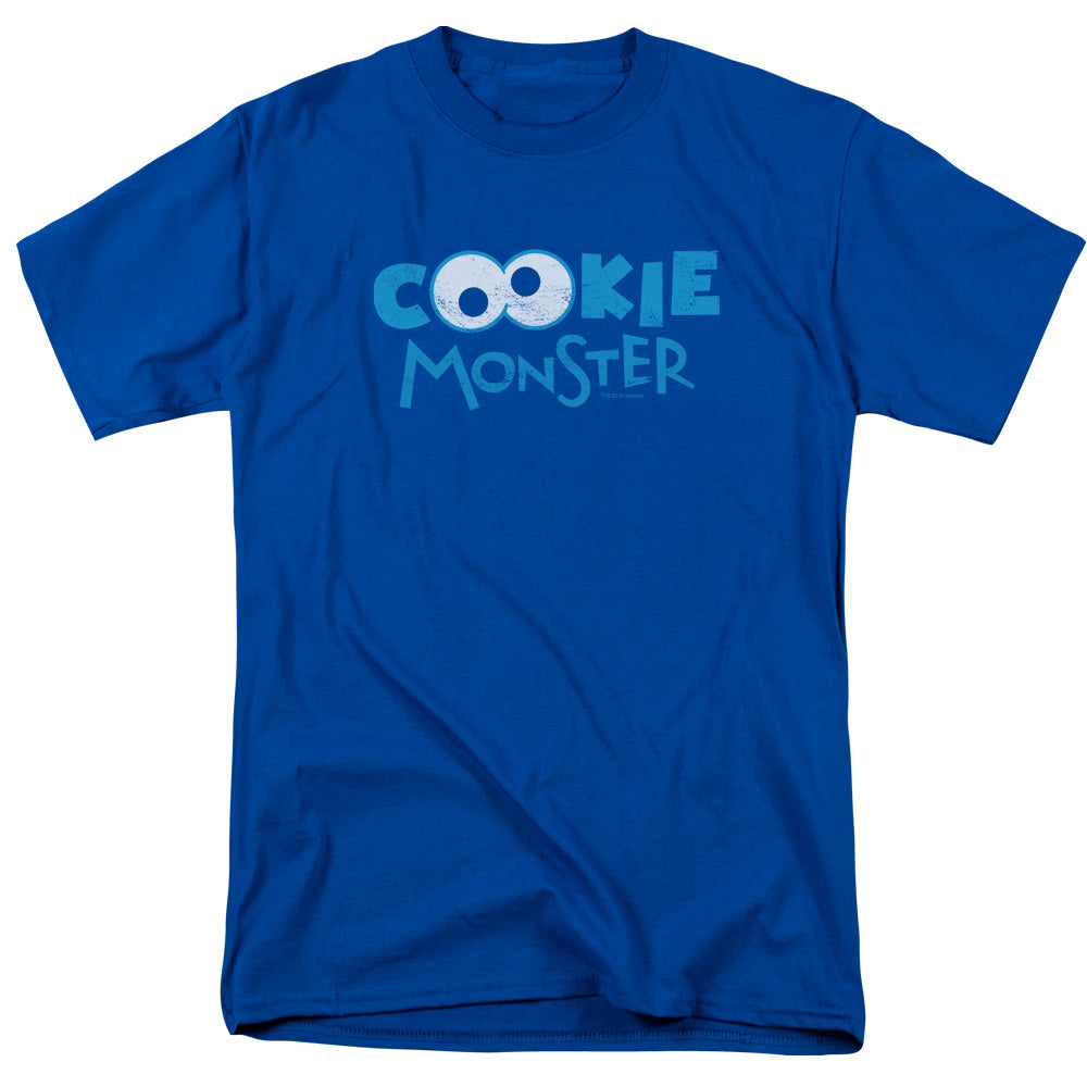 Sesame Street Cookie Eyes Mens T Shirt Royal Blue