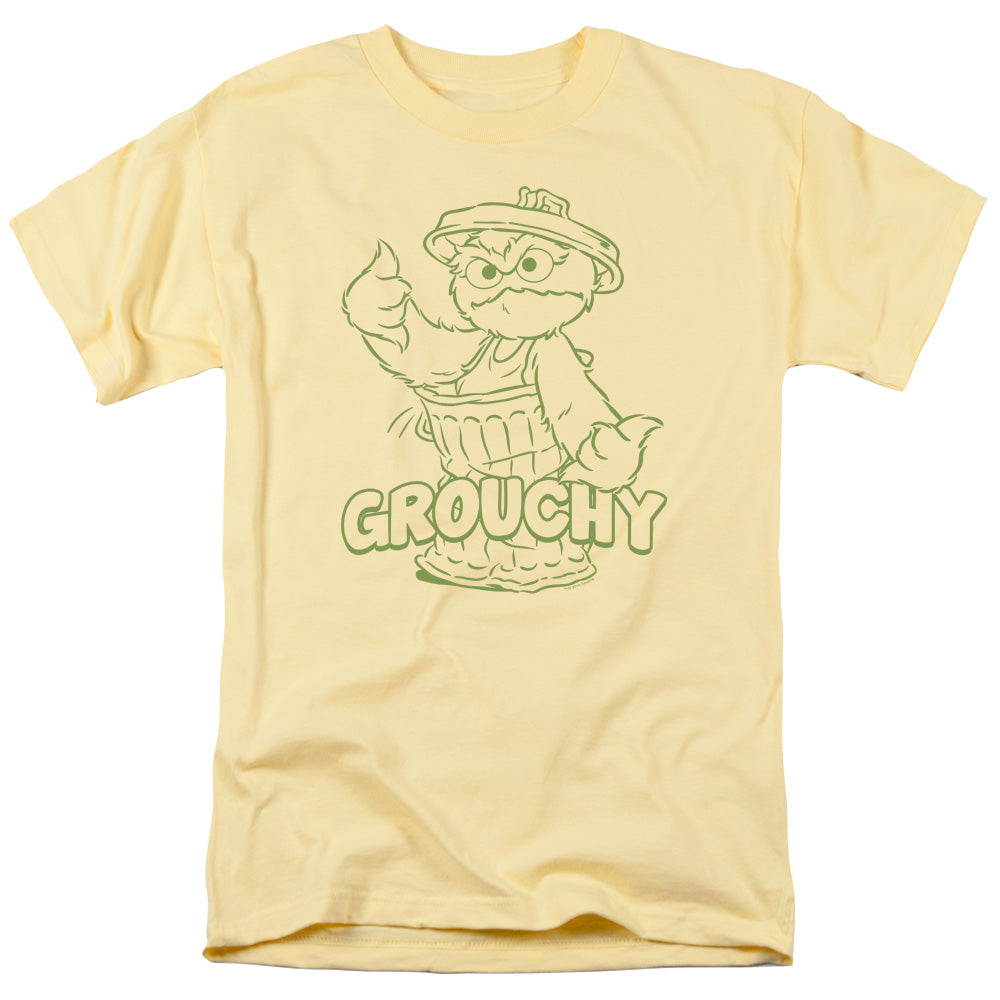 Sesame Street Grouchy Mens T Shirt Banana