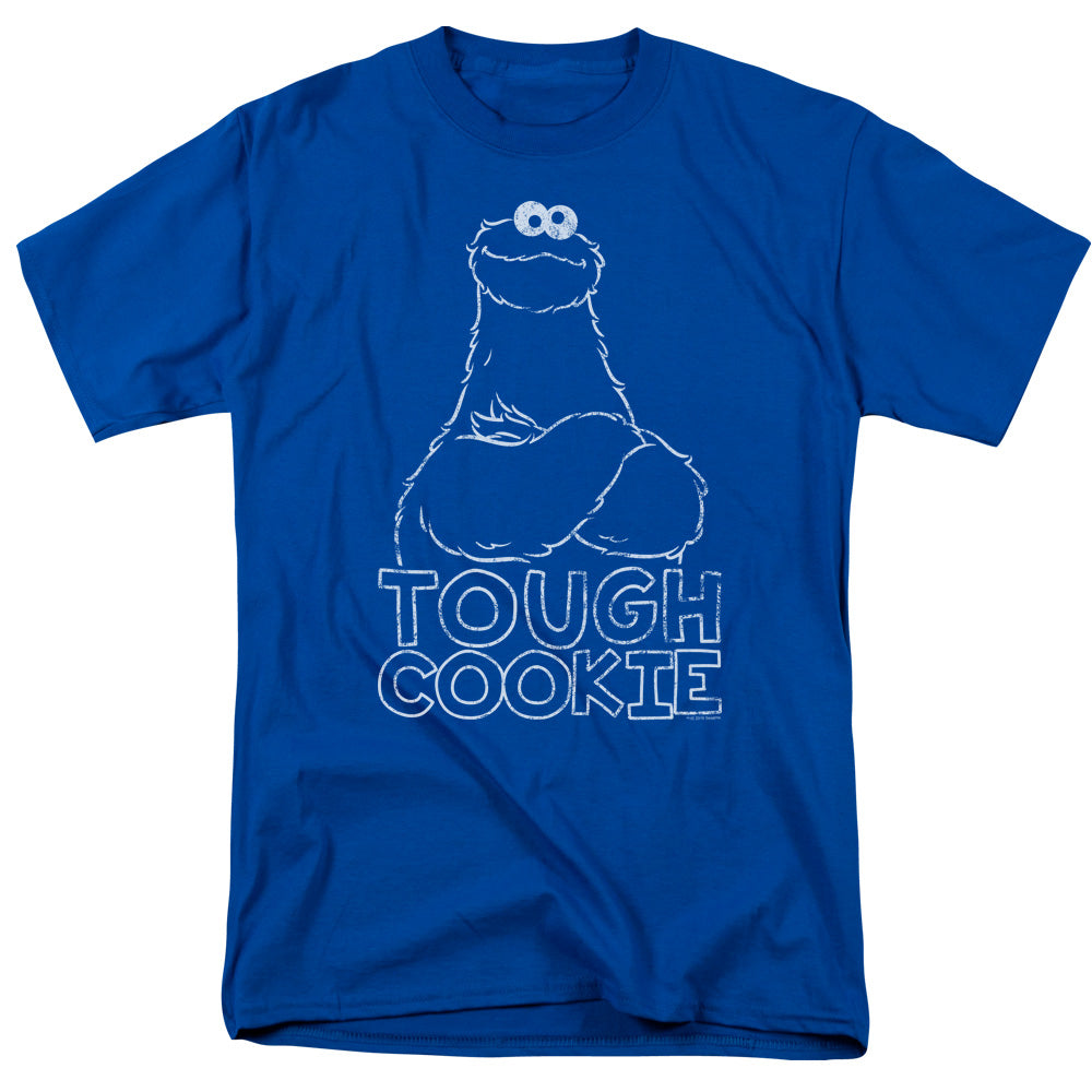 Sesame Street Touch Cookie Mens T Shirt Royal Blue