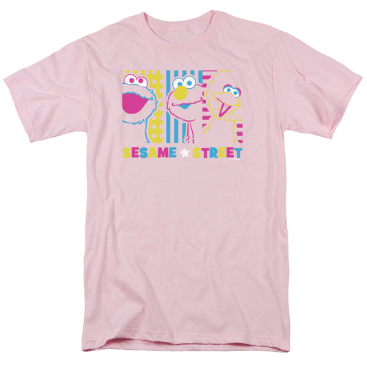 Sesame Street See Em Why Mens T Shirt Pink