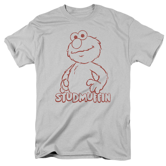 Sesame Street Studmuffin Mens T Shirt Silver