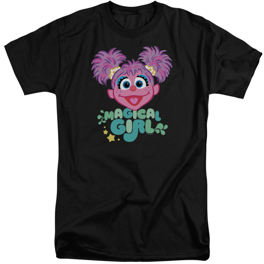 Sesame Street Scribble Head Mens Tall T Shirt Black