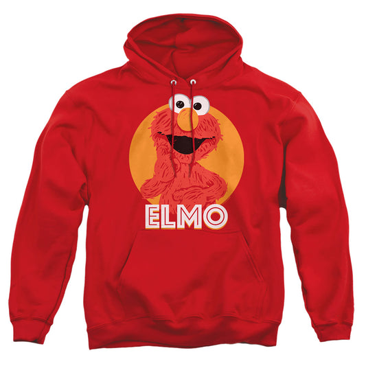 Sesame Street Elmo Scribble Mens Hoodie Red