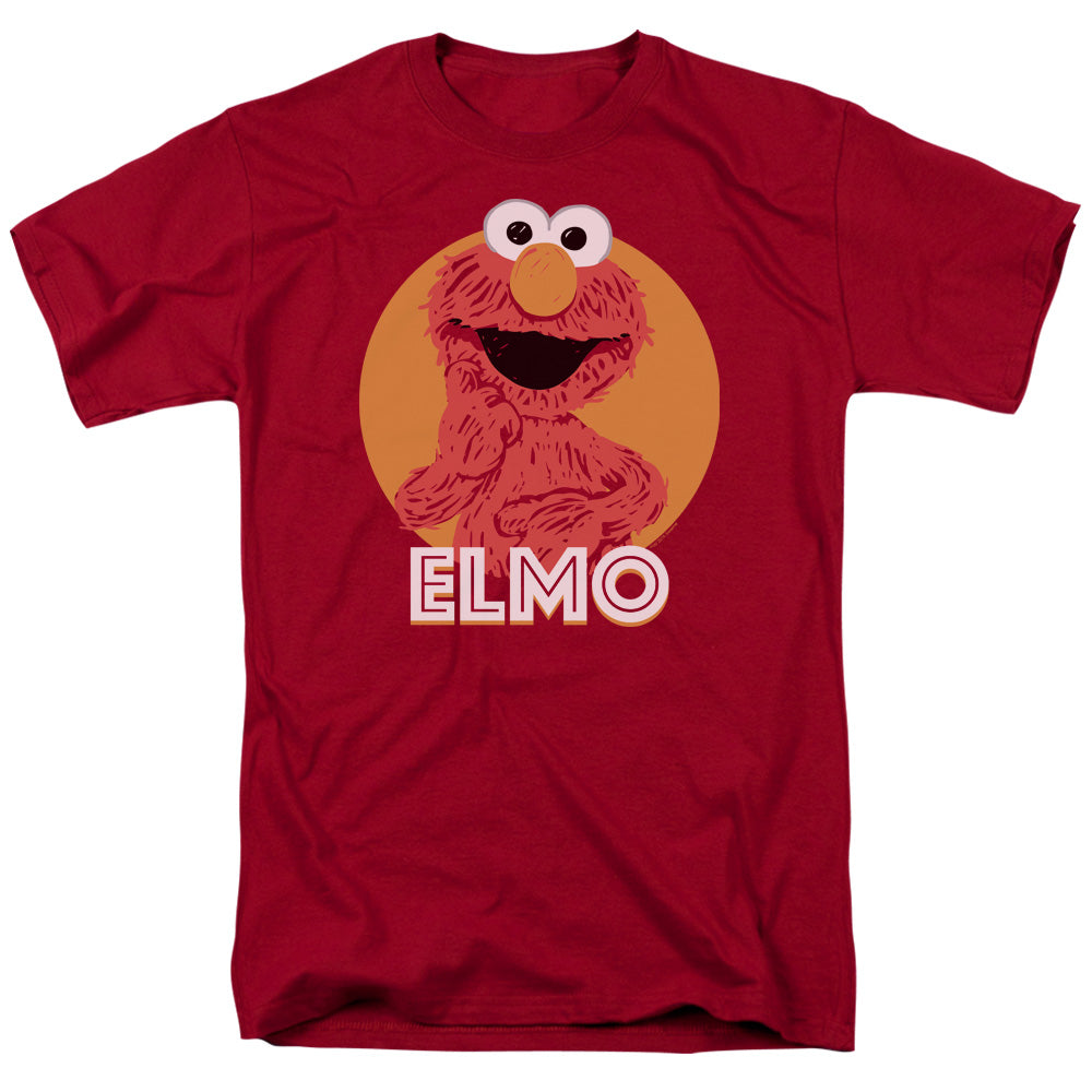 Sesame Street Elmo Scribble Mens T Shirt Cardinal Officially Licensed
