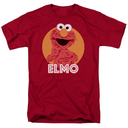 Sesame Street Elmo Scribble Mens T Shirt Cardinal Officially Licensed