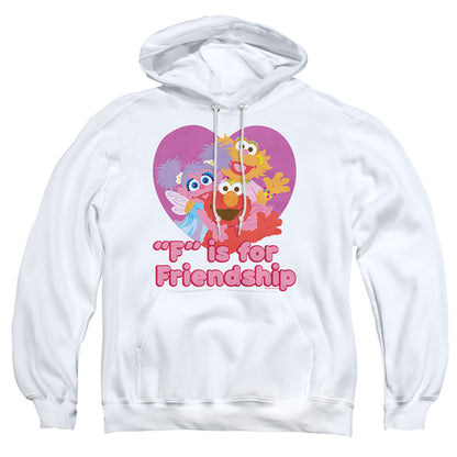 Sesame Street Friendship Mens Hoodie White