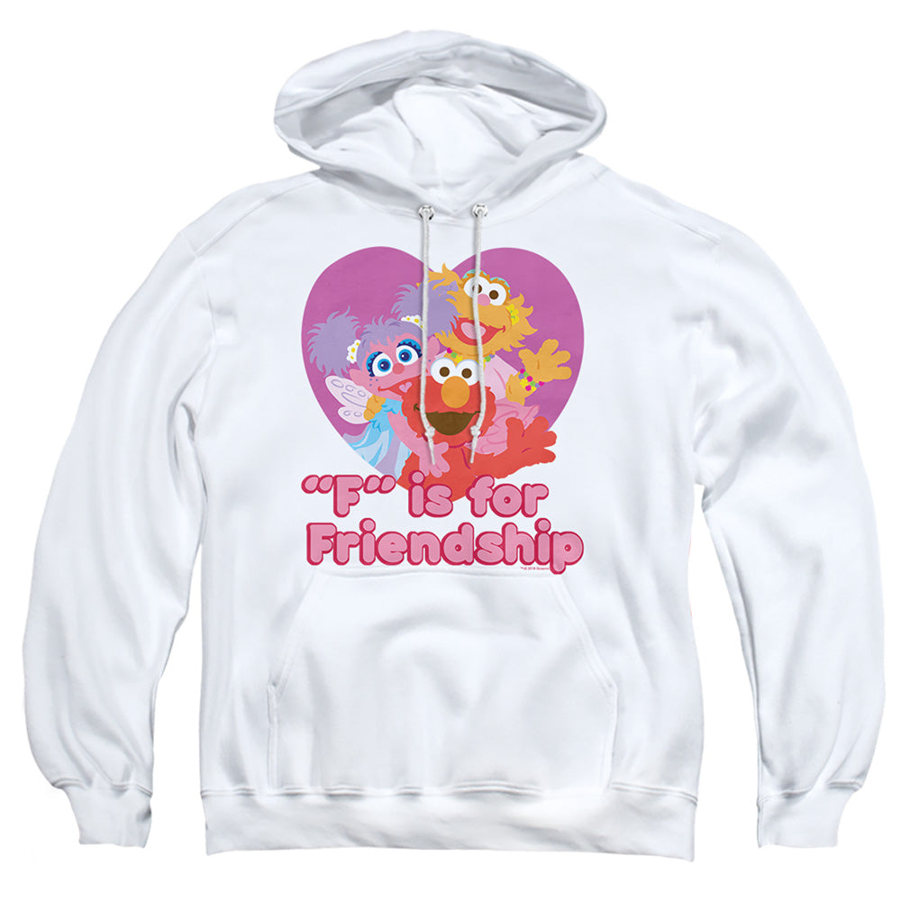 Sesame Street Friendship Mens Hoodie White