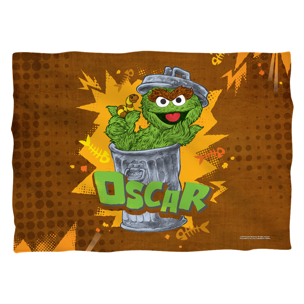 Sesame Street Oscar Pillow Case