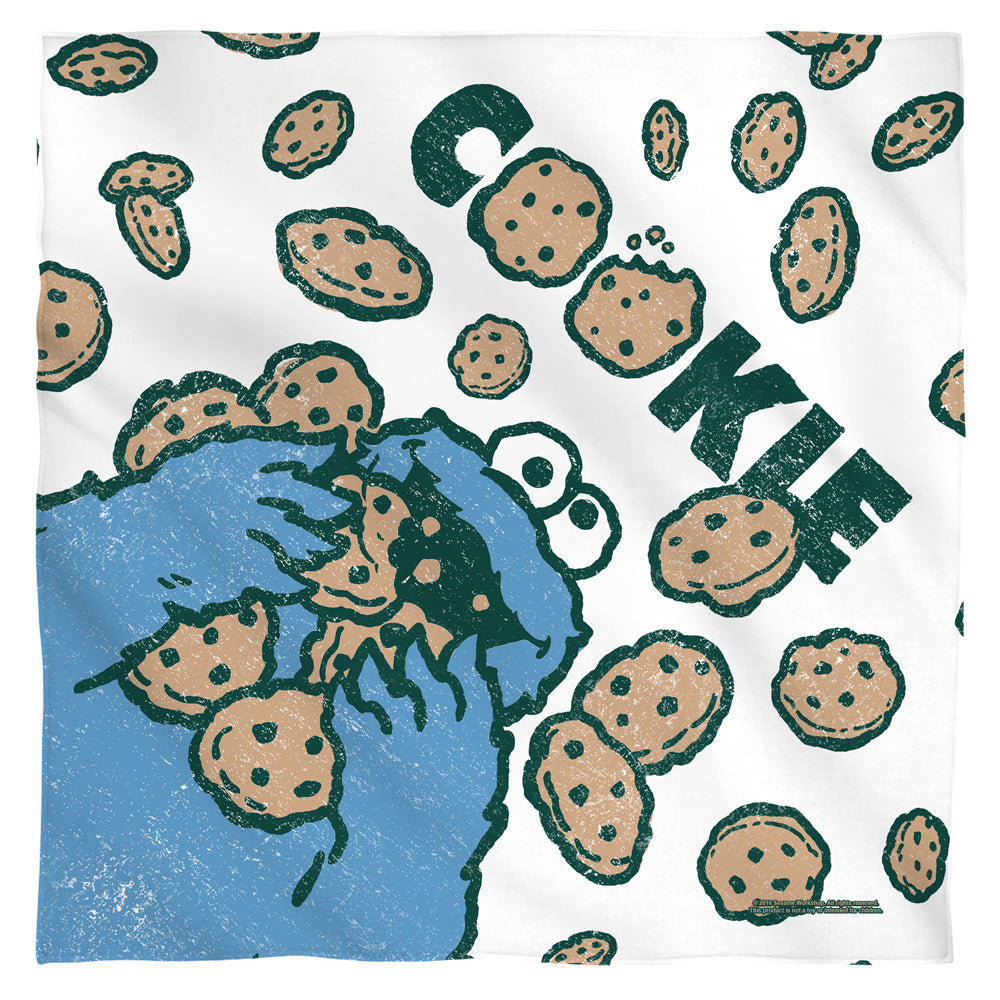 Cookie Crumble Cookie Monster Sesame Street Bandana