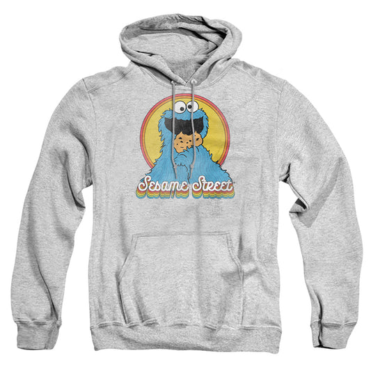 Sesame Street Cookie Monster Layers Mens Hoodie Athletic Heather