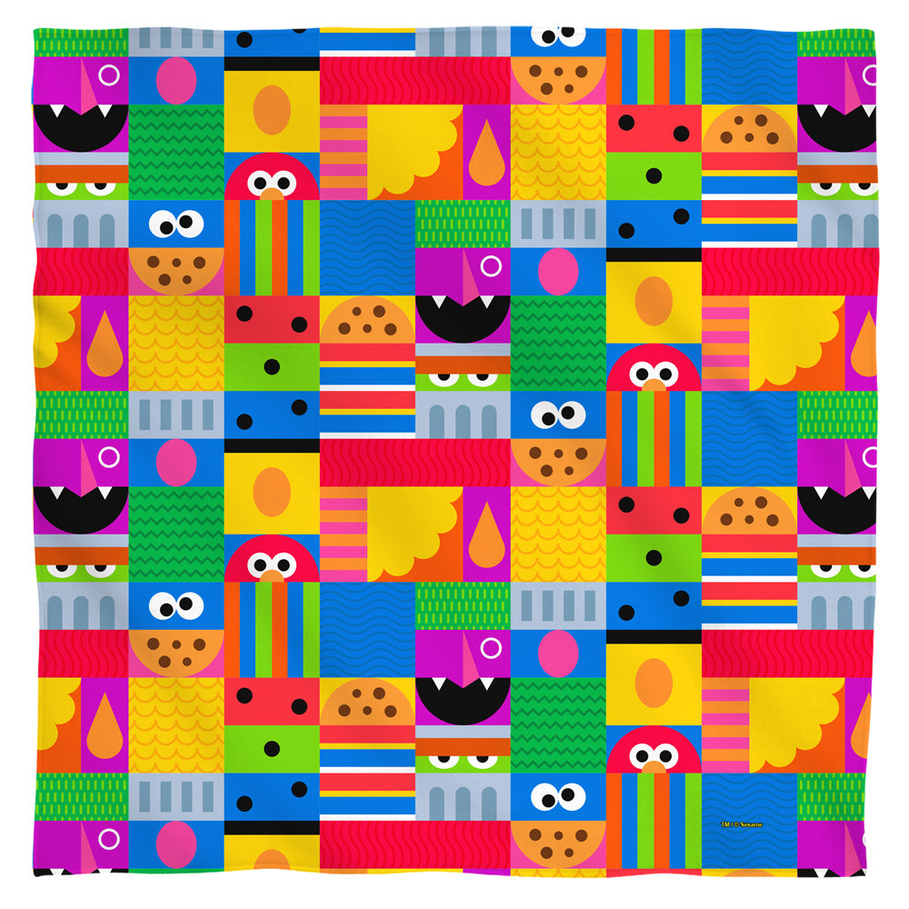 Sesame Street Squares Bandana