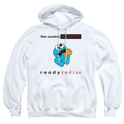 Sesame Street Ready To Dine Mens Hoodie White