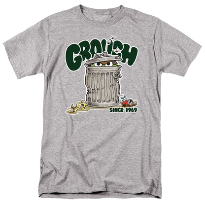 Sesame Street Grouch Mens T Shirt Athletic Heather Officially Licensed