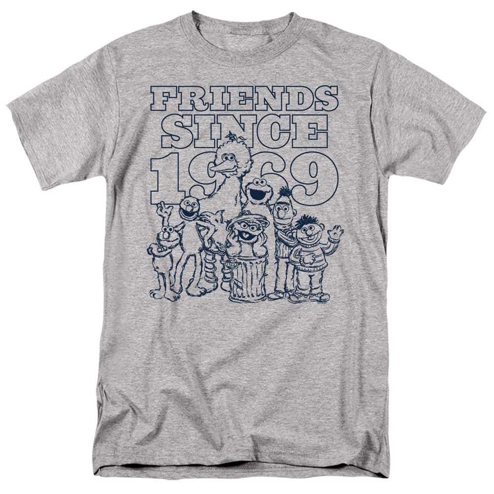 Sesame Street Friends Since Mens T Shirt Athletic Heather