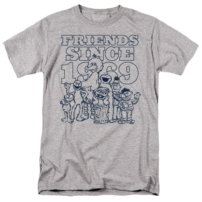 Sesame Street Friends Since Mens T Shirt Athletic Heather Officially Licensed