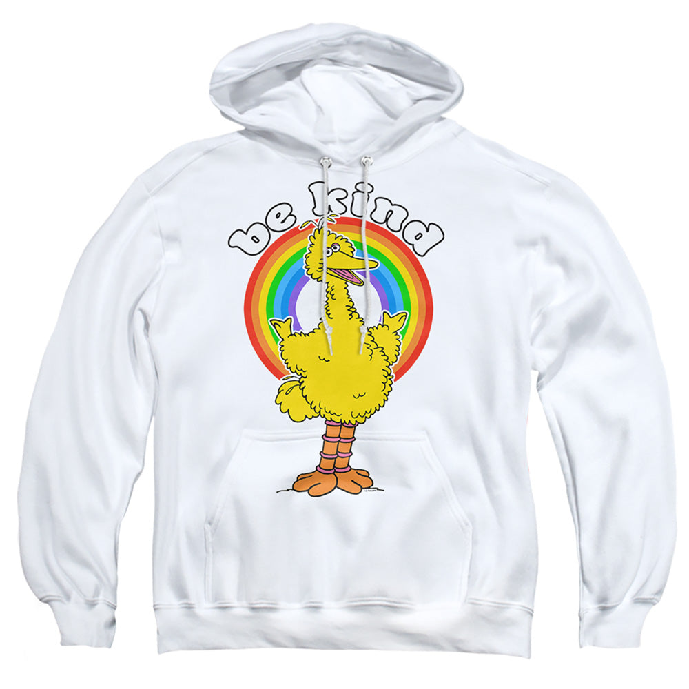 Sesame Street Be Kind Mens Hoodie White