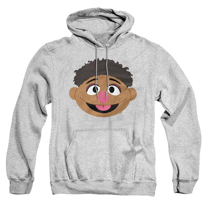 Sesame Street Tamir Face Mens Hoodie Athletic Heather