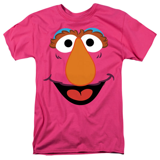 Sesame Street Telly Face Mens T Shirt Hot Pink