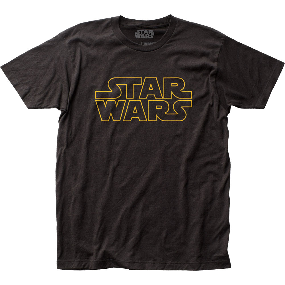 Star Wars Logo Mens T Shirt Black