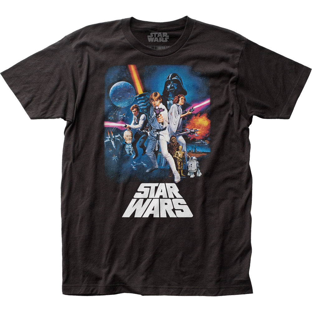 Star Wars New Hope Poster Mens T Shirt Black
