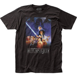 Star Wars ROTJ Poster Mens T Shirt Black
