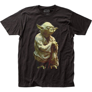 Star Wars Yoda Mens T Shirt Black