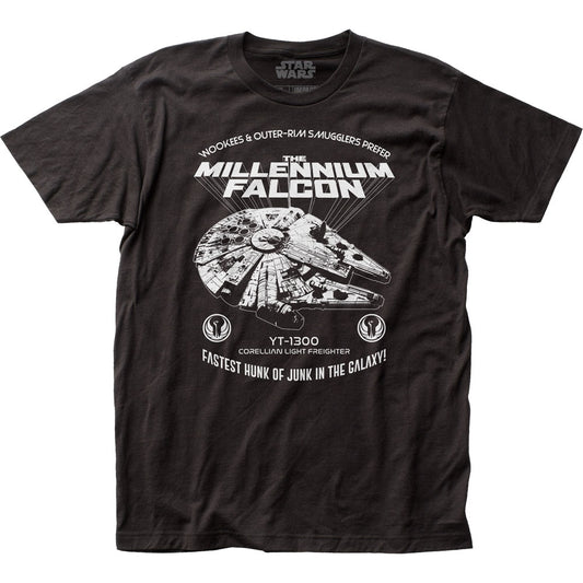 Star Wars Millennium Falcon Mens T Shirt Black