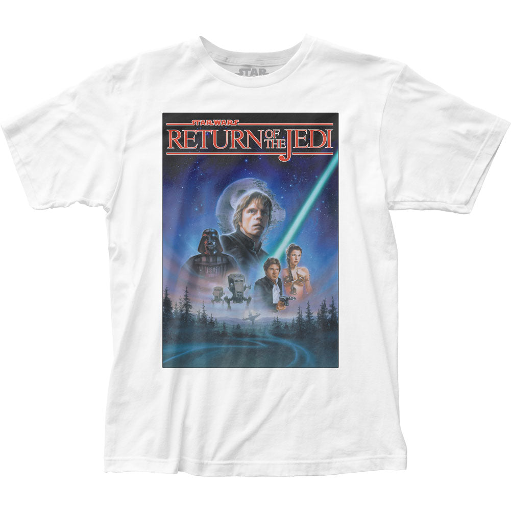 Star Wars Star Wars Ep VI Poster Mens T Shirt White