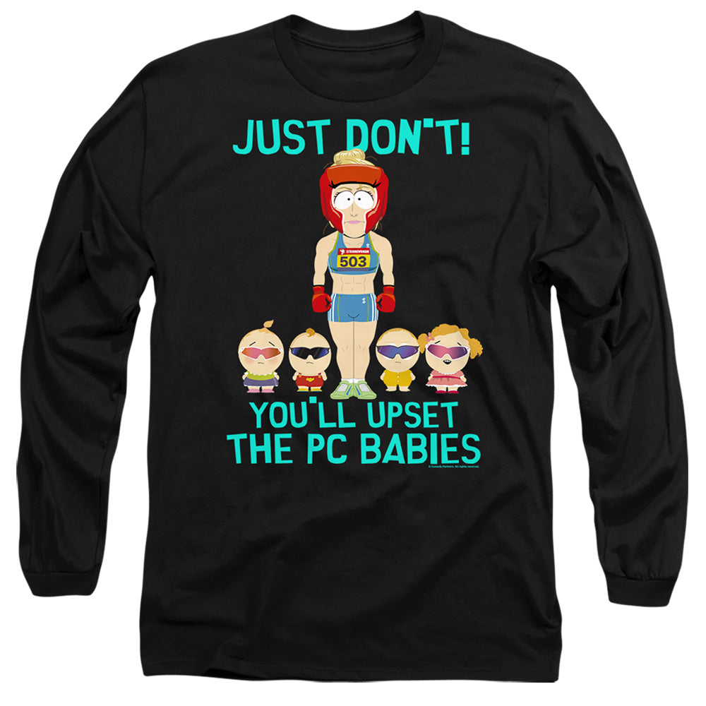 South Park Pc Babies Mens Long Sleeve Shirt Black Officially Licensed