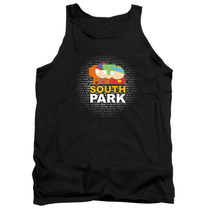 South Park Lyrics Mens Tank Top Shirt Black