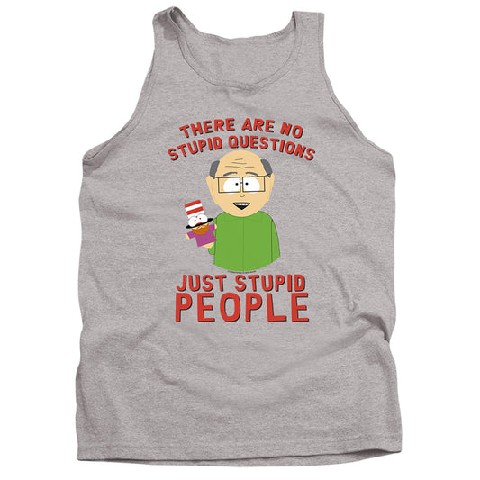 South Park No Stupid Questions Mens Tank Top Shirt Athletic Heather