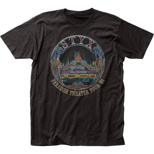 Styx Paradise Theater Tour Mens T Shirt Black